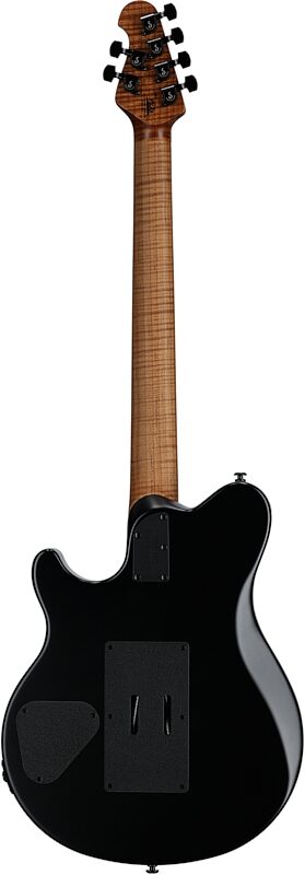 Ernie Ball Music Man Axis Electric Guitar (with Case), Charcoal Cloud Flame, Serial Number H05264, Full Straight Back