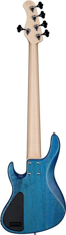 Sadowsky MetroLine 24-fret Modern Bass, 5-String (with Gig Bag), Ocean Blue, Serial Number SML D 004141-24, Full Straight Back