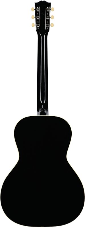 Gibson L-00 Original Acoustic-Electric Guitar (with Case), Ebony, Serial Number 21244044, Full Straight Back