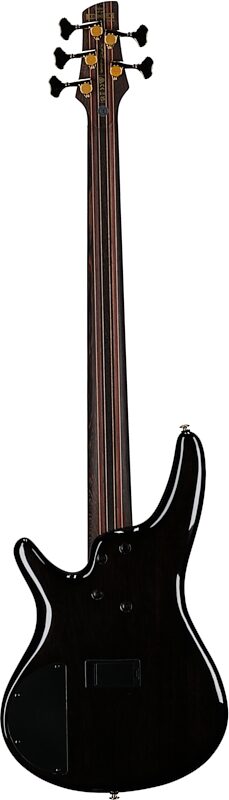 Ibanez SR2605 Premium Electric Bass, 5-String (with Gig Bag), Cerulean Blue Burst, Serial Number 240300081, Full Straight Back
