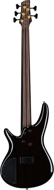 Ibanez SR2605 Premium Electric Bass, 5-String (with Gig Bag), Cerulean Blue Burst, Serial Number 240300088, Full Straight Back