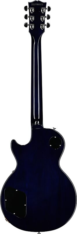 Gibson Les Paul Standard 60s Custom Color Electric Guitar, Figured Top (with Case), Blueberry Burst, Serial Number 212740373, Full Straight Back