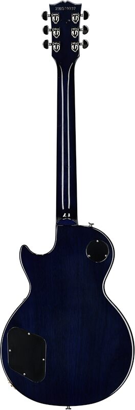 Gibson Les Paul Standard 60s Custom Color Electric Guitar, Figured Top (with Case), Blueberry Burst, Serial Number 230530192, Full Straight Back