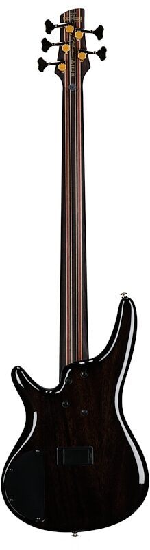 Ibanez SR2605 Premium Electric Bass, 5-String (with Gig Bag), Cerulean Blue Burst, Serial Number 211P04231105020, Full Straight Back