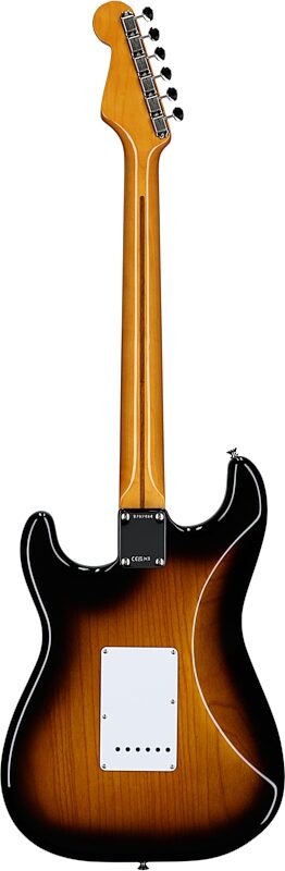 Fender 70th Anniversary American Vintage II 1954 Stratocaster Electric Guitar (with Case), 2-Color Sunburst, Serial Number V702484, Full Straight Back