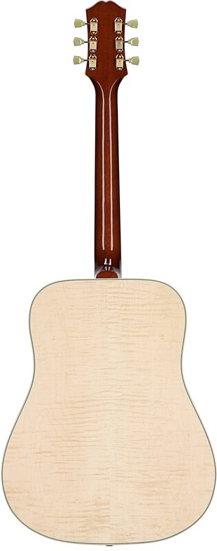 Epiphone USA Frontier Acoustic-Electric Guitar (with Case), Antique Natural, Serial Number 22703061, Full Straight Back