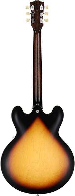 Gibson ES-335 Dot Satin Electric Guitar (with Case), Vintage Burst, Serial Number 203940001, Full Straight Back
