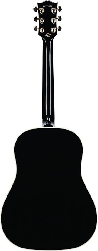 Gibson Custom J-45 Acoustic-Electric Guitar (with Case), Ebony, Serial Number 22994010, Full Straight Back