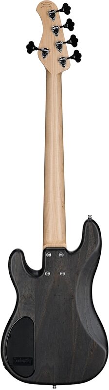 Sadowsky MetroLine 21-Fret Hybrid P/J Bass, 5-String (with Gig Bag), Nirvana Black, Serial Number SML K 004981-24, Full Straight Back