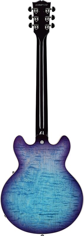 Gibson ES-339 Figured Electric Guitar (with Case), Blueberry Burst, Serial Number 227840310, Full Straight Back