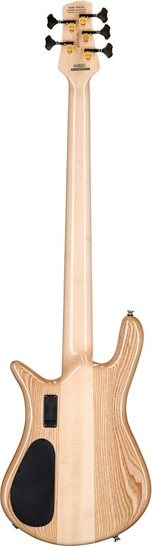 Spector Euro 5 Custom Bass Guitar (with Gig Bag), Natural Gloss, Serial Number ]C121NB22307, Full Straight Back