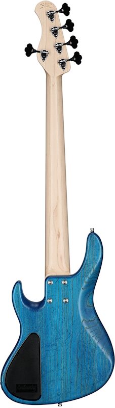 Sadowsky MetroLine 24-fret Modern Bass, 5-String (with Gig Bag), Ocean Blue, Serial Number SML D 004175-24, Full Straight Back