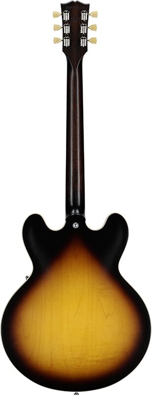 Gibson ES-335 Dot Satin Electric Guitar (with Case), Vintage Burst, Serial Number 202350358, Full Straight Back