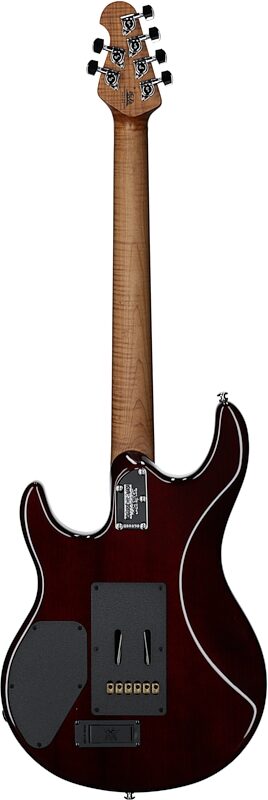 Ernie Ball Music Man Maple Top Luke 4 HH Electric Guitar (with Gig Bag), Afterburn, Serial Number H08890, Full Straight Back