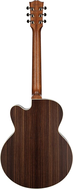 Gibson Parlor Rosewood EC Acoustic-Electric Guitar (with Case), Rosewood Burst, Serial Number 20705012, Full Straight Back