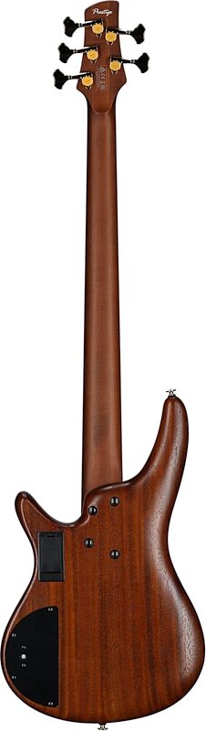 Ibanez SR5505 Prestige Electric Bass, 5-String (with Case), Mocha Flat, Serial Number 210001F2500896, Full Straight Back