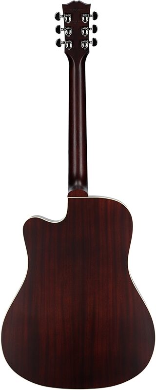 Gibson Hummingbird Studio EC Acoustic-Electric Guitar (with Case), Tri-Burst Satin, Serial Number 21145020, Full Straight Back