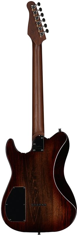 Godin Artisan TC Electric Guitar, Maple Fingerboard (with Case), Whiskey Burst, Serial Number 25314258, Full Straight Back