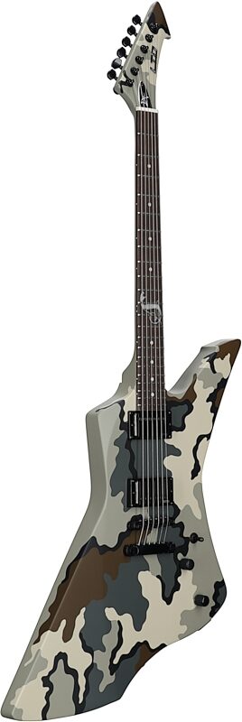 ESP LTD James Hetfield Snakebyte Electric Guitar (with Case), Camoflauge, Full Straight Back