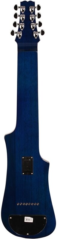 Vorson LT-230-8 Active Lap Steel Guitar, 8-String (with Gig Bag), Transparent Blue Quilt, Full Straight Back