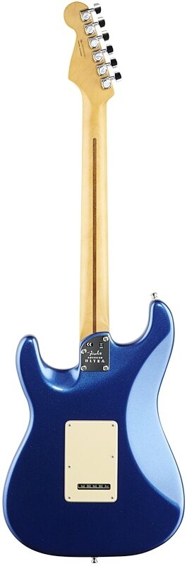 Fender American Ultra Strat HSS Electric Guitar, Rosewood Fingerboard (with Case), Cobra Blue, Full Straight Back