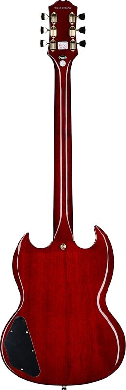 Epiphone Joe Bonamassa 1963 SG Custom Electric Guitar (with Custom Hard Case), Dark Wine Red, Full Straight Back