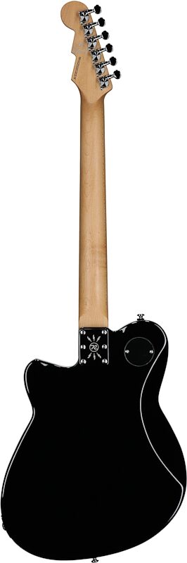 Reverend Charger 290 Electric Guitar, Midnight Black, Roasted Maple Fretboard, Full Straight Back