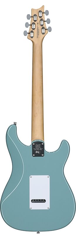 PRS Paul Reed Smith SE Silver Sky Electric Guitar, Left-Handed, Rosewood Fretboard (with Gig Bag), Stone Blue, Full Straight Back