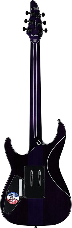 ESP LTD Andy LaRocque ALR-II Electric Guitar (with Case), ST Purple, Full Straight Back