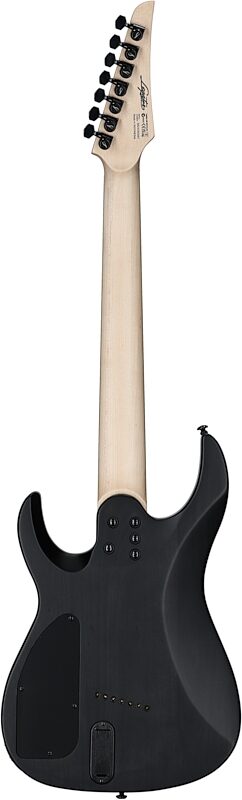 Legator Ninja 7 Multi-Scale Guitar, Black Quilted Maple, Full Straight Back