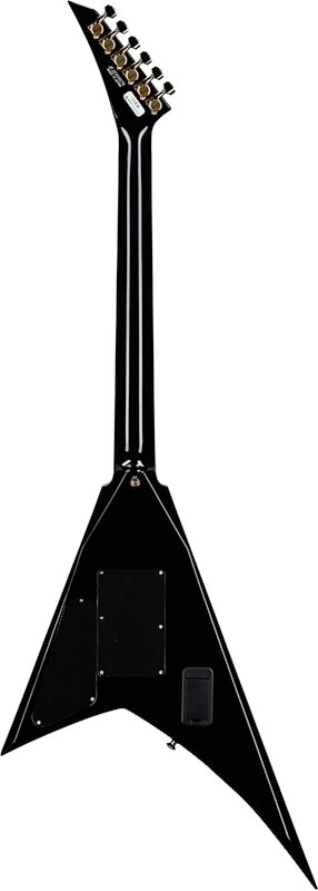Jackson MJ Rhoads RR24MG Electric Guitar (with Case), Black with Yellow Pinstripes, Full Straight Back