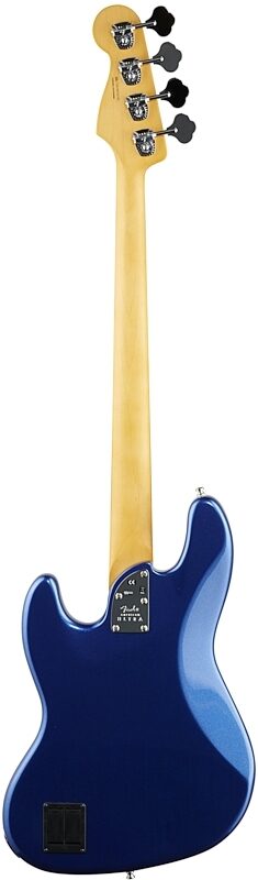 Fender American Ultra Jazz Electric Bass, Maple Fingerboard (with Case), Cobra Blue, Full Straight Back
