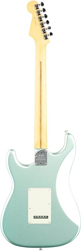 Fender American Pro II Stratocaster Electric Guitar, Maple Fingerboard (with Case), Surf Green, Full Straight Back
