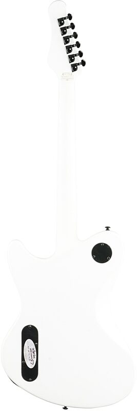 Schecter Ultra Electric Guitar, Satin White, Full Straight Back