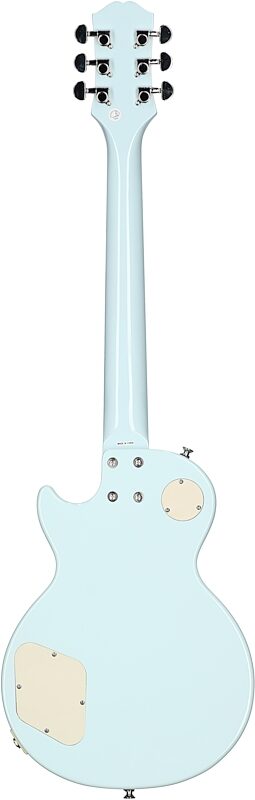 Epiphone Power Player Les Paul Electric Guitar (with Gig Bag), Ice Blue, Full Straight Back