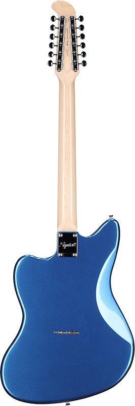Squier Paranormal Jazzmaster XII Electric Guitar, Lake Placid Blue, Full Straight Back