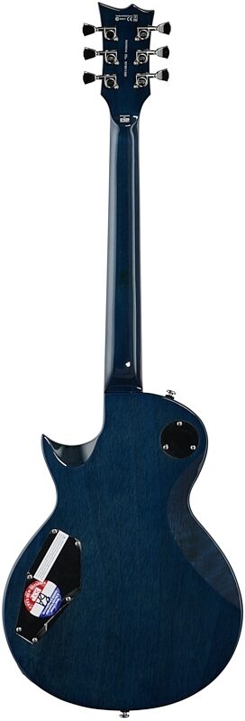 ESP LTD EC-256FM Electric Guitar, Cobalt Blue, Full Straight Back