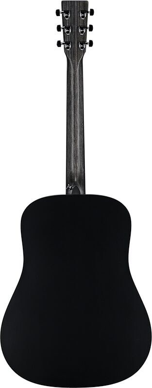 Martin D-X1 Dreadnought Black Acoustic Guitar (with Gig Bag), Black, Full Straight Back