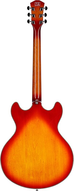 Sire Larry Carlton H7 Semi-Hollowbody Electric Guitar, Cherry Sunburst, Full Straight Back