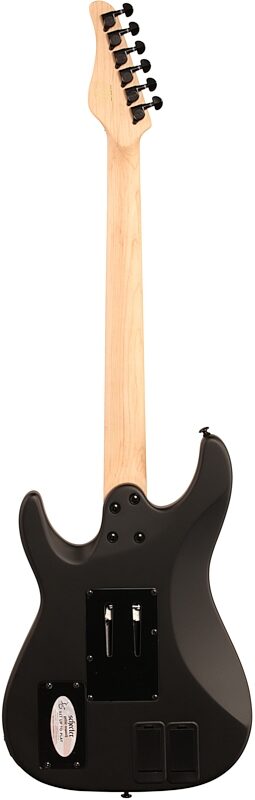 Schecter Sun Valley Super Shredder FR S Electric Guitar, Satin Black, Full Straight Back