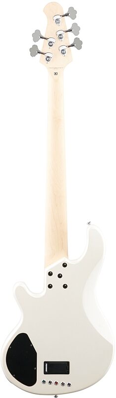 Lakland Skyline 55-02 Custom Maple Fretboard Bass Guitar, White Pearl, Full Straight Back