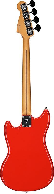 Fender Player II Mustang PJ Electric Bass, with Rosewood Fingerboard, Coral Red, Full Straight Back