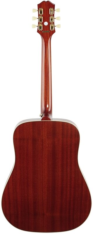Epiphone Hummingbird Acoustic-Electric Guitar, Aged Cherry Sunburst, Full Straight Back