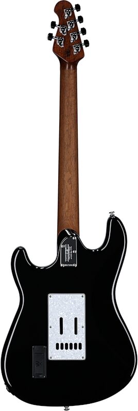 Ernie Ball Music Man Cutlass HT SSS Electric Guitar (with Case), Night Crawler, Full Straight Back