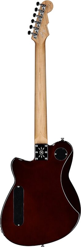 Reverend Chris Freeman Signature Electric Guitar, Turquoise Sparkle, Full Straight Back