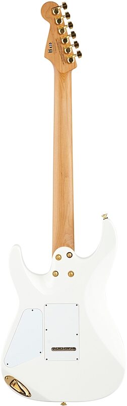 Charvel Pro-Mod Dinky DK24 HSS 2PT CM Electric Guitar, Snow White, Full Straight Back