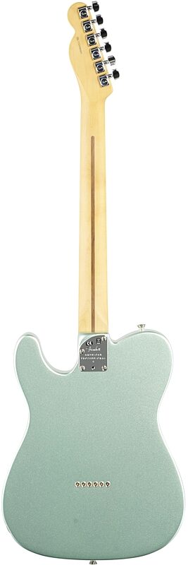 Fender American Pro II Telecaster Electric Guitar, Rosewood Fingerboard (with Case), Mystic Surf Green, USED, Blemished, Full Straight Back