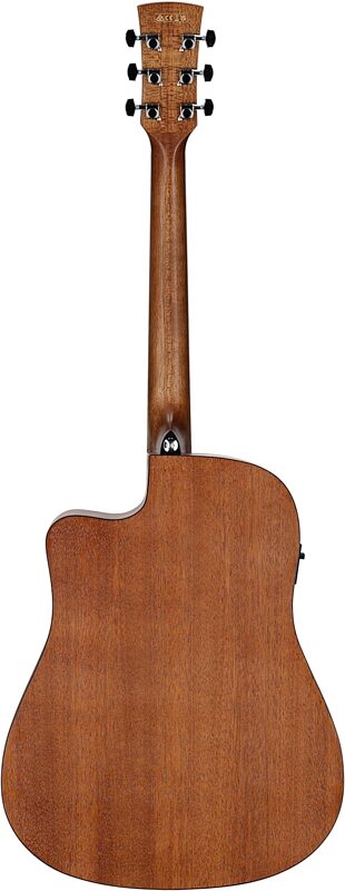 Ibanez PF50CE Acoustic-Electric Guitar, Open Pore Blue Sunburst, Full Straight Back