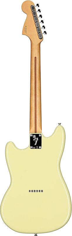 Fender Player II Mustang Electric Guitar, with Maple Fingerboard, Hialeah Yellow, Full Straight Back