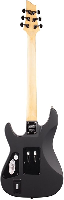 Schecter Demon 6 FR Electric Guitar, Aged Black Satin, Blemished, Full Straight Back
